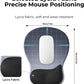 EooCoo Ergonomic Mouse Pad with Gel Wrist Rest Support Middle Concave Design, Relieve Wrist Pain Mousepad, Non-Slip Base for Laptop, Computer, Office Desk Accessories, Carpal Tunnel Syndrome