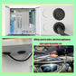 65Pcs Round Rubber Grommets kit 6 Sizes Double Sided Rubber Grommets for Wiring Automotive Rubber Firewall Hole Plug Cable Wire Protection with Retractable Knife(1-1/2" 1-3/16" 1" 7/8" 13/16" 5/8")