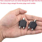 Hahiyo 3 RCA F-2x3.4 RCA F Stereo Plug Interconnect Audio One Male 3.4mm(1/8inch) Two Male 3mm(1/8inch) Adapter Splitter Good Signal Sound Snap Tight Not Wobble for Headphone Guitar Black 2pcs