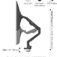 Pixio PS1S Wave Black Single Monitor Arm Stand Desk Mount - Fits up to 32 inches Monitors and up to 19.8lbs. VESA Compatibility and Integrated Cable Management