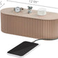 Cable Management Box Large Cable Organizer Box for Power Strips, Surge Protectors, Chargers, Adapters, TV Computer Wires Cable Hider Organizer Box with Cable Ties，Clip Holders - Khaki
