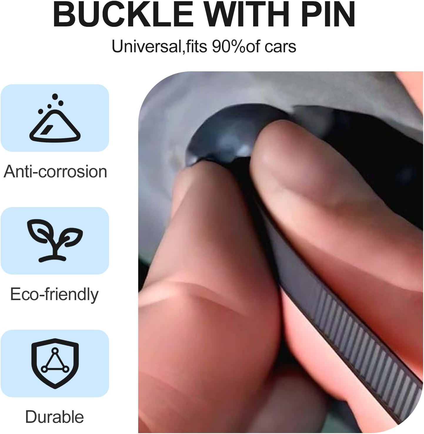 Nylon Universal Cable Tie Buckle,New Multifunctional Cable Tie Buckle for Car Daily Repair,Heavy Duty Self-Locking Nylon Zip Ties Holder,UV Resistant Zipties for Car Daily Auto Fixing (100pcs)