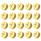 20Pcs Desk Grommet, 3/4" (20mm) Yellow Silicone Cord Hole Cover, Flexible Rubber Wire Grommets, Wall Grommets for Cables Management, Table, Countertop, Cabinets and Furnitures Wire Organizer