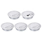 uxcell 5 Pcs 60mm (2.36 Inch) Desk Grommet, Plastic Cable Hole Cover, Wire Cord Cable Organizer for Home Office Computer Desk Cabinet, Silver