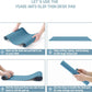 YSAGi Non-Slip Leather Desk Pad L Size, Waterproof Laptop Computer Desk Keyboard Mat, Table Protector Blotter Mat, Large Mouse Pad for Office/Work/Home/Decor(Blue, 35.4" x 17")