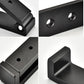 OHIYO Folding Coat Hooks 4pcs Foldable Hook Wall Mounted for Hanging Coat, Jacket, Towel Heavy Duty Wall Hooks Aluminum Alloy Fold up Hooks Headphones Holder Bearing Load 33lb (Black)