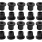 20 pcs 7/16" Drill Hole，1/4" ID Black Silicone Top hat Rubber Grommets for Wiring，Automotive，Firewall，Hole Plug，Desk，Screw，Water and Gas Pipe，Drain，House Siding，Cable Bushing，Glass，Wire Plug