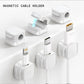 Generic 6 Pack Magnetic Cord Holder, Adhesive Wire Organizer, Under Desk Cable Clip Management, Cord Keeper Organizer for Office Home Desk Wall Nightstand (White)