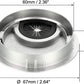 uxcell Cable Hole Cover, 2.4Inch/60mm Zinc Alloy Desk Wire Cord Cable Grommets Hole Cover for Office PC Desk Cable Cord Organizer, 4Pcs Silver Tone