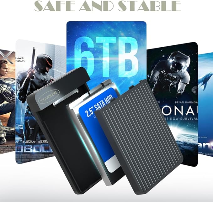 250GB Ultra Slim Portable External Hard Drive 2.5'' USB 3.0 HDD Storage for Mac, PC, Laptop, PS4, Xbox one