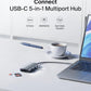 Belkin USB-C Hub, 5-in-1 Multiport Adapter - USB-C Docking Station with 4K HDMI, 2 x USB-A Ports, SD Card Slot, & MicroSD Card Slot for MacBook Pro, Air, iPad Pro, XPS, and More