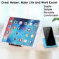 Cell Phone Stand for Desk Foldable Cell Phone Holder Desk Tablet Holder Mobile Phone Dock, Multi-Angle Universal Adjustable Tablet Dock (Black)