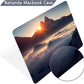 Batianda Premium Case for New MacBook Air 15 inch 2025 M4 2024 2023 with M3 M2 Chip Model A3241/A3114/A2941, Designed Protective Plastic Hardshell & Keyboard Cover & Screen Protector, Sunrise