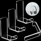 Weewooday 4 Pieces Headphone Hanger Holder Desk Adhesive Headphone Hook Wall Mount Headset Stand Acrylic Holder with Glues for General Purpose Game Earphone(Clear)