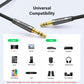 UGREEN 3.5mm Audio Cable Nylon Braided Aux Cord Male to Male Stereo Hi-Fi Sound for Headphones Car Home Stereos Speakers Tablets Compatible with iPhone iPad iPod Echo More 16FT