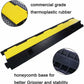 Rubber Cable Ramp Cord Cover Cable Protector Ramps Wire Hose Protective 1 Channel 22000Lbs Load Capacity Traffic Speed Bump for Asphalt Concrete Gravel Driveway Indoor Outdoor, 5 Pack