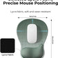EooCoo Ergonomic Mouse Pad with Gel Wrist Rest Support Middle Concave Design, Relieve Wrist Pain Mousepad, Non-Slip Base for Laptop, Computer, Office Desk Accessories, Carpal Tunnel Syndrome
