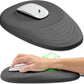 Hokafenle Ergonomic Mouse Pad Wrist Support, Terraced Slope Carpal Tunnel Wrist Pad for Mouse with Unibody Memory Foam, Wrist Rest Pain Relief Mousepad (Dark Grey, 11.8x7.9 in)