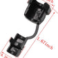 HJ Garden 10pcs Wire Cover Round Cable Wire Strain Relief Bush Grommet Round Strain Relief Bushing Electric Cable Protection Cord Buckle, Black
