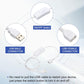 MECCANIXITY USB Extension Cable with ON/Off Toggle Switch 1m USB Male to Female Extension Cord for Desk Lamp Fan LED Light Strip White Pack of 1
