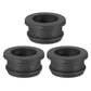 PATIKIL 21mm / 13/16 Inch Drill Hole,5/8 Inch ID Rubber Grommets, 3Pcs Top Hat Grommet for Wiring Eyelet Ring Gasket Automotive Firewall Cable Hole Plugs Wires Protection, Black