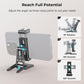 SmallRig Metal Phone Tripod Mount with Quick Release Adapter for Arca and Cold Shoes, Universal Cell Phone Stand for Desk, for DJI RS 3 mini Stabilizer, for iPhone - 4611