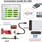 CY External Oculink SFF-8612 SFF-8611 to M.2 NGFF M-Key to NVME PCIe SSD 2280 SSD Enclosure Adapter for Mainboard