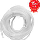 50Ft XHF 1/4" Clear Spiral Cable Wrap 6mm(Wrapping Range:4mm-50mm) Spiral Wire Wrap Cord for Computer Electrical Wire Organizer Sleeve Hose RoHS