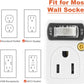 SYCON Adapter Outlet Extender with Night Light, Wall Outlet with Switch on off, Outlet Splitter with 2 Outlets
