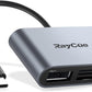 RayCue USB C SD Card Reader Adapter, Type C Micro SD TF Card Reader Adapter, 3 in-1 USB C to USB Camera Memory Card Reader Adapter for iPhone 15,New Pad Pro MacBook Pro/Air, and More UBC C Devices