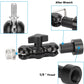 CAMVATE Mini Ball Head Mount Microphone Clamp with 5/8"-27 Male and Female Adapter - 3303