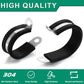 30pcs 5/16 Inch Stainless Steel Cable Clamps,Rubber Coated Cushioned Insulated Cable Clamp,Automotive Cable Wire Clamps,Pipe Clamps,Metal Clamp for Tube,Lines,Wire Cord Installation(Black,8mm)