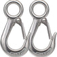 Alele 2Pack Grab Hooks, Slip Hooks,Stainless Steel Lifting Hook Rigging Accessory (Grab Hooks 200Kg 2p)