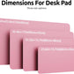 YSAGi Leather Desk Protector, Office Mat, Large Mouse Mat, Non-Slip PU Leather Blotter, Laptop Desk, Waterproof Writing Pad for Office and Home (Pink, 47.2" x 23.6")
