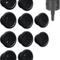 ECHOGEAR Wall Cable Hiders for Cable Management - 2.25" Mini Cord Hider Conceals 3 Low Voltage Cables Behind Wall - Perfect for Speakers, Mounted TVs, Desks & More - Black 10-Pack