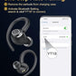 Wireless Earbuds, Bluetooth 5.4 Headphones Sport, Over Ear Buds With ENC Noise Cancelling Mic, 48H, Wireless Earphone With Earhooks, Stereo Deep Bass, IP7 Waterproof ear bud for Workout Running, Black