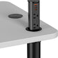 2 Inch Pop Up Outlet for Countertop,Power Grommet 2-inch Desk Wire Hole Insert,20W USB C,2 Outlets,2 USB C/1 USB A,Recessed Outlet,Desk Charging Station (Black, 6 FT Cable)