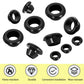 Qrity 20 PCS Rubber Grommets Cable Railing, Car Grommet, Cable Railing Protective Sleeves for Metal Posts, ID 10mm Mount Dia 12mm