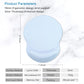 ITNRSIIET Ergonomic Mouse Pad with Gel Wrist Support Small Wrist Rest Smooth Surface Non-Slip PU Base Comfortable Office Supplies Pain Relief, 8.7 x 7.2 inches, Blue
