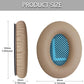 Ear Pads for Bose Quiet Comfort 35 Soft Protein Leather Replacement Earpads Ear Cushions Ear Pad for Bose QC 45/35 / 25/15 QC2 / Ae2 / Ae2i / Ae2W / Sound Link/Sound True (QC35-Khaki&Blue)