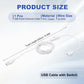 MECCANIXITY USB Extension Cable with ON/Off Button Switch 2m USB Male to Female Extension Cord for Desk Lamp Fan LED Light Strip White Pack of 1