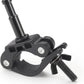 PHOCUS Half Coupler Clamp with 5/8" Baby Pin, Heavy Duty Truss Clamp on Round Tube for Supporting Photography Video Light Studio LED Ring Light (Clamp Range: 40-50mm)