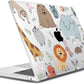Compatible with 2025 2024-2022 MacBook Air 13 inch Case M4 A3240 M3 A3113 M2 A2681, Hard Shell&Keyboard Cover&Screen Film&Webcam Cover for New M4 Mac Air 13.6 inch with Touch ID, Cute Animal