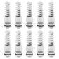 Strain Relief Cord Connector,LISTENJIALE 10Pcs NPT 1/4" Waterproof Cable Gland Flex Spiral Strain Relief Adjustable 4-8mm Cable Connector Nylon Joint with Gaskets(Grey)