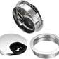 uxcell Cable Hole Cover, 2Inch/50mm Zinc Alloy Desk Wire Cord Cable Grommets Hole Cover for Office PC Desk Cable Cord Organizer, 4Pcs Bright Silver