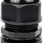 XHF 5 Pcs 1" IP68 Strain Relief Nylon Cord Grip Waterproof NPT Cable Glands Adjustable UL Listed and RoHS Compliant (Black)