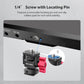 Mini Camera Monitor Mount with Cold Shoe, Aluminum Field Monitor Mount with 1/4″ Screw for LED Light Mic Cage, Cold Shoe Adapter 360° Swivel & 180° Tilt Damping (with Knob 63142)