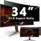34 Inch Privacy Screen Filter for 21:9 Ultrawide Curved Monitor | Privacy Shield | Anti-Glare | Anti-Blue light Protector | Eye Protection | Computer Security Private Filter