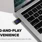 Creative BT-W3 Bluetooth 5.0 USB-C Audio Transmitter, aptX LL and aptX HD, 3.5 mm Analog Mic for Voice Chat Support, Codec Indicator and Selection, Plug-and-Play for PS4, Nintendo Switch, PC, and Mac
