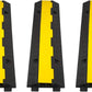 CXRCY Cable Ramp 3 Pack 2 Channel 11000lbs axle Capacity Floor Cord Cable Protector, Rubber Speed Bumps Hose Protector Ramps for Wire/Hose/Pipe Hider Driveway &Outdoor 40x10x2 inch(L x W x H)